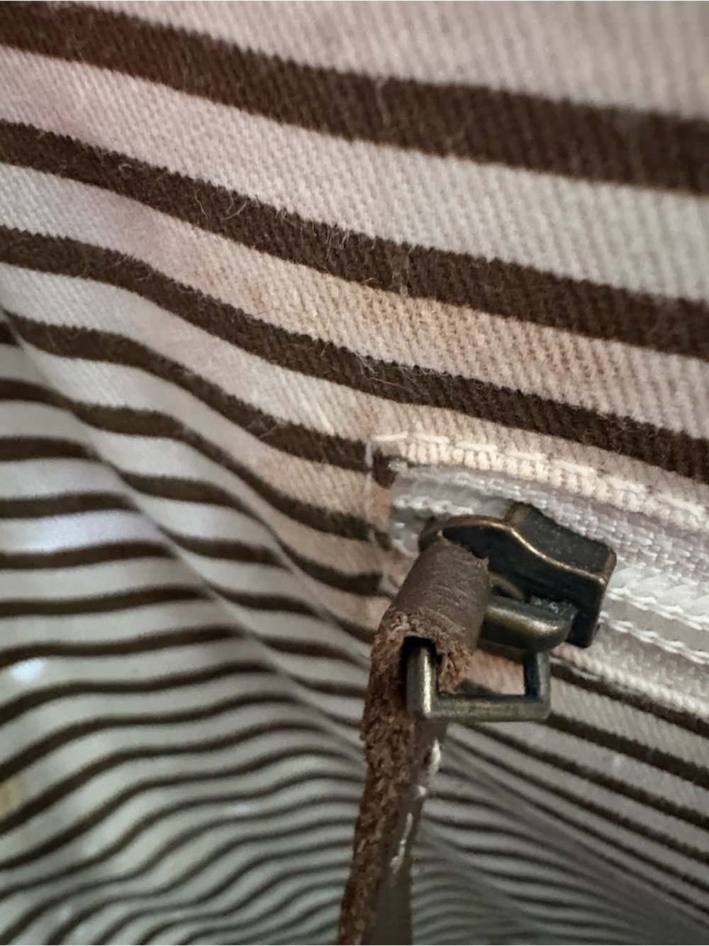 J. Crew Natural Straw Woven Tote with Dark Brown Handles - Picture 6 of 6